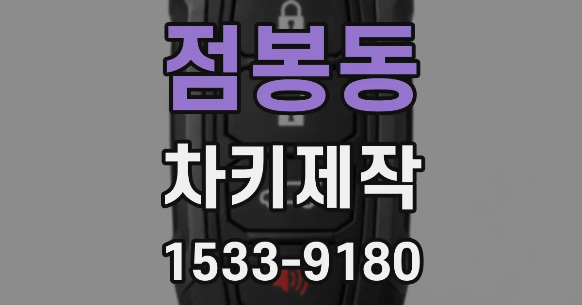점봉동 차키제작