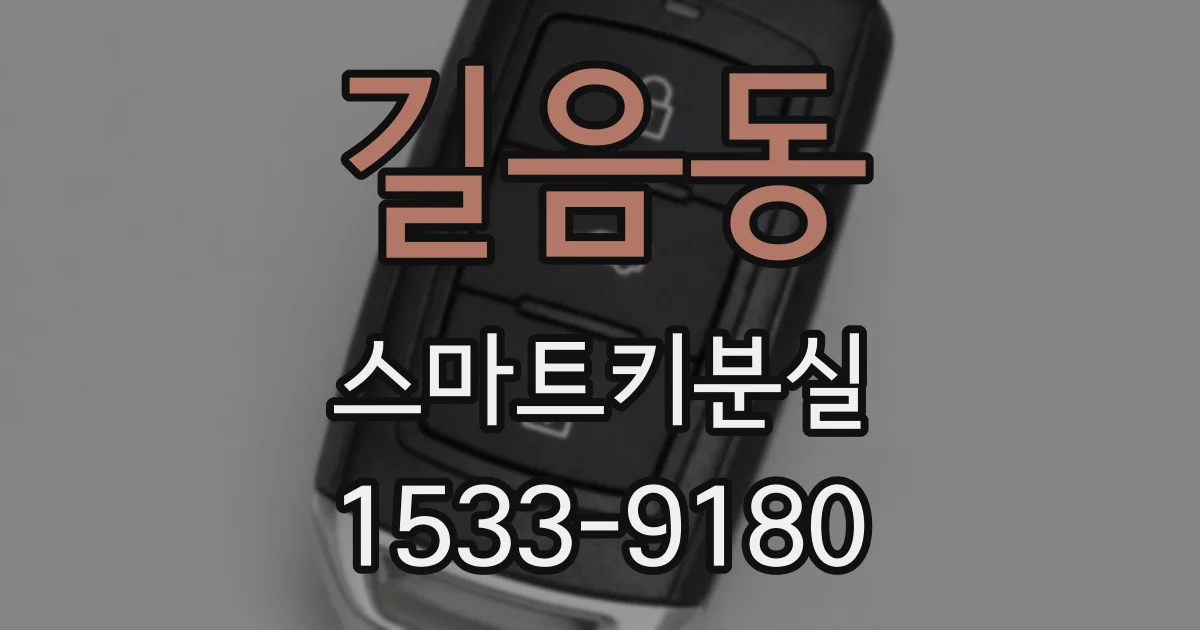 길음동 스마트키분실