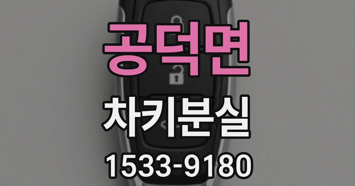 공덕면 차키분실