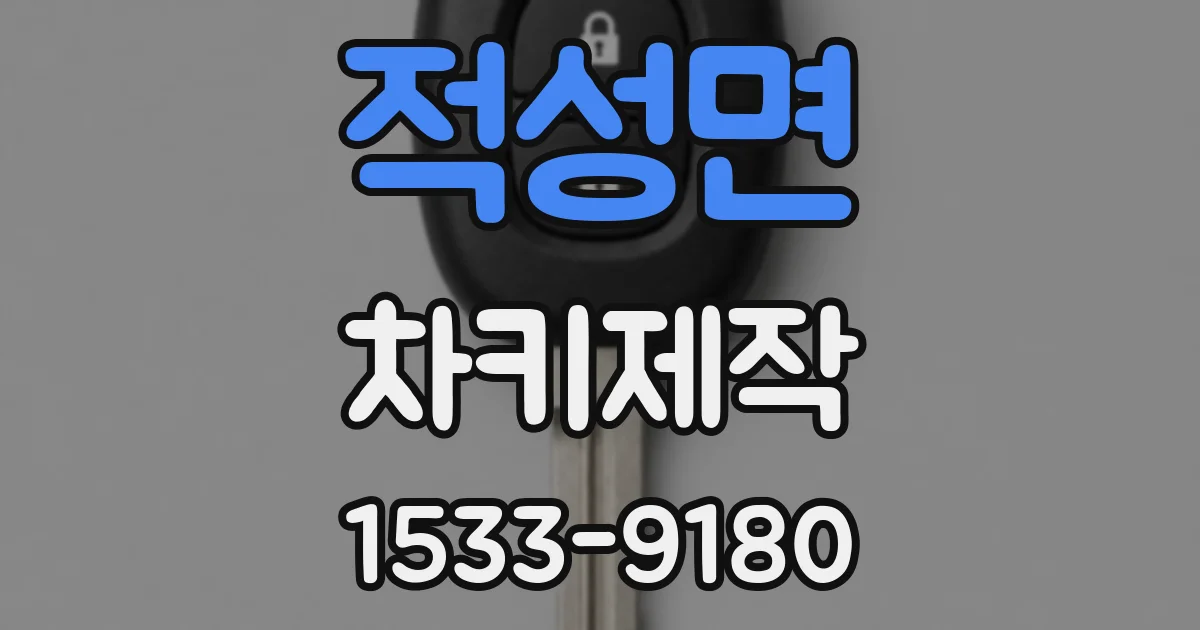 적성면 차키제작