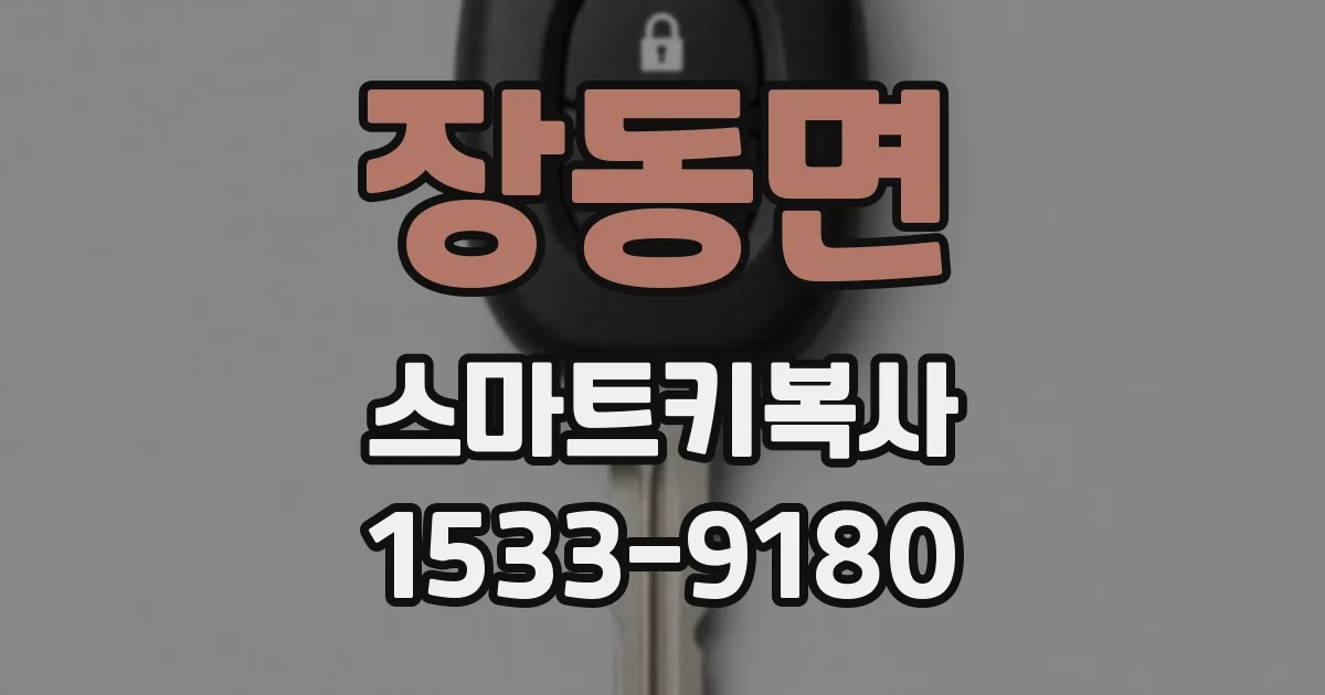장동면 스마트키복사