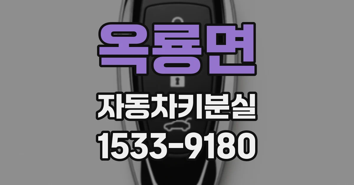 옥룡면 자동차키분실
