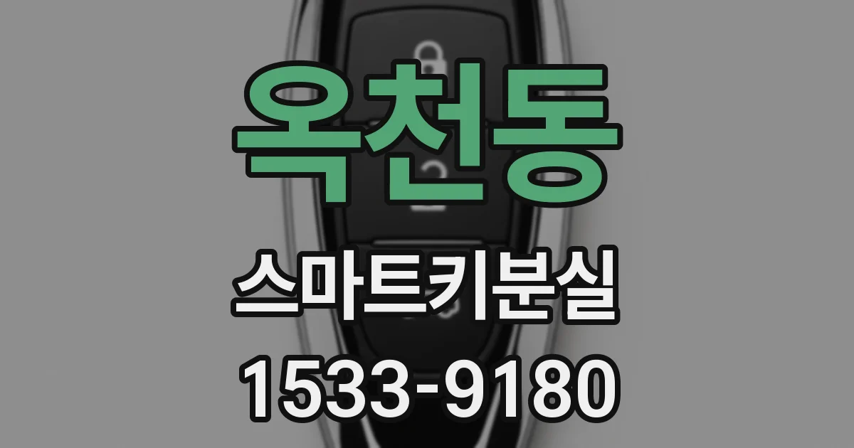 옥천동 스마트키분실