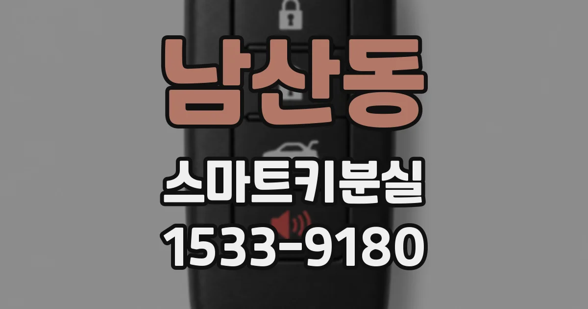 남산동 스마트키분실