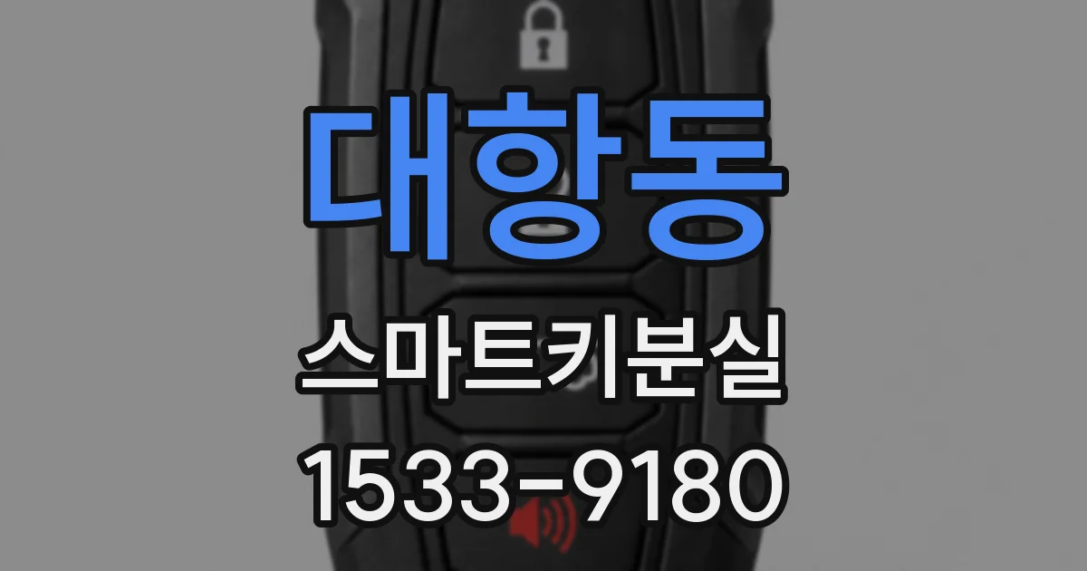 대항동 스마트키분실