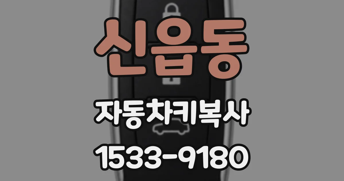 신읍동 자동차키복사