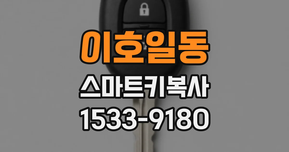 이호일동 스마트키복사