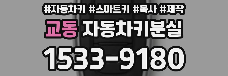 교동 자동차키분실