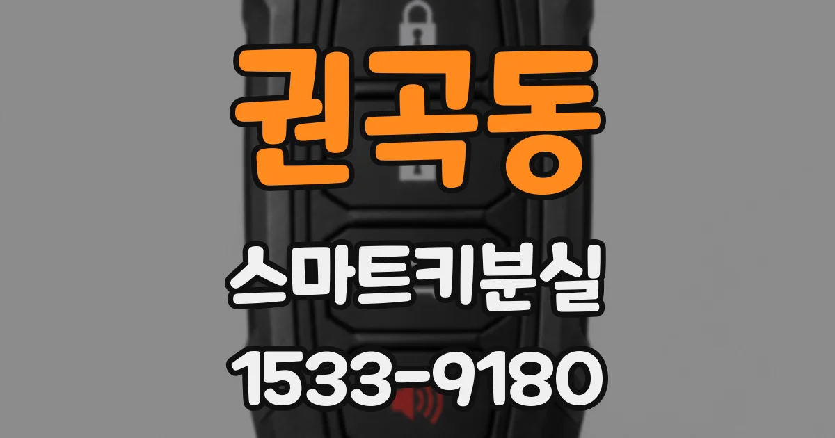 권곡동 스마트키분실