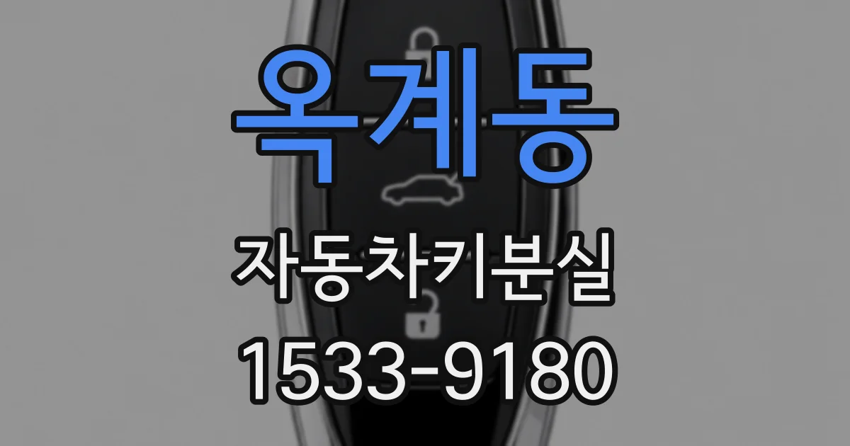 옥계동 자동차키분실