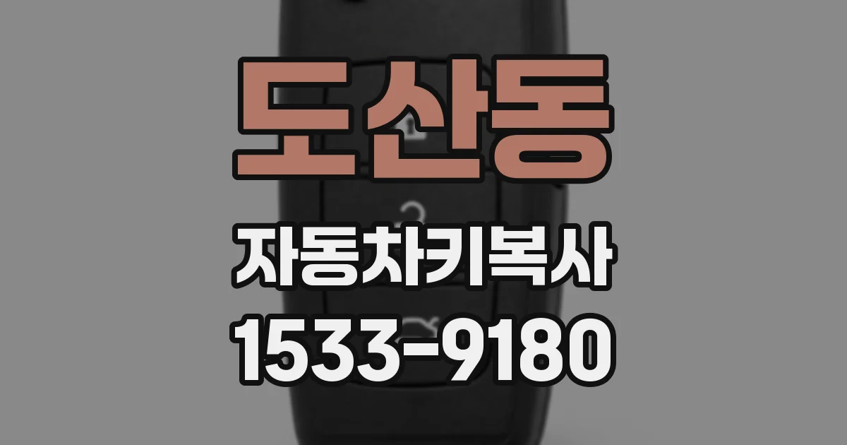 도산동 자동차키복사