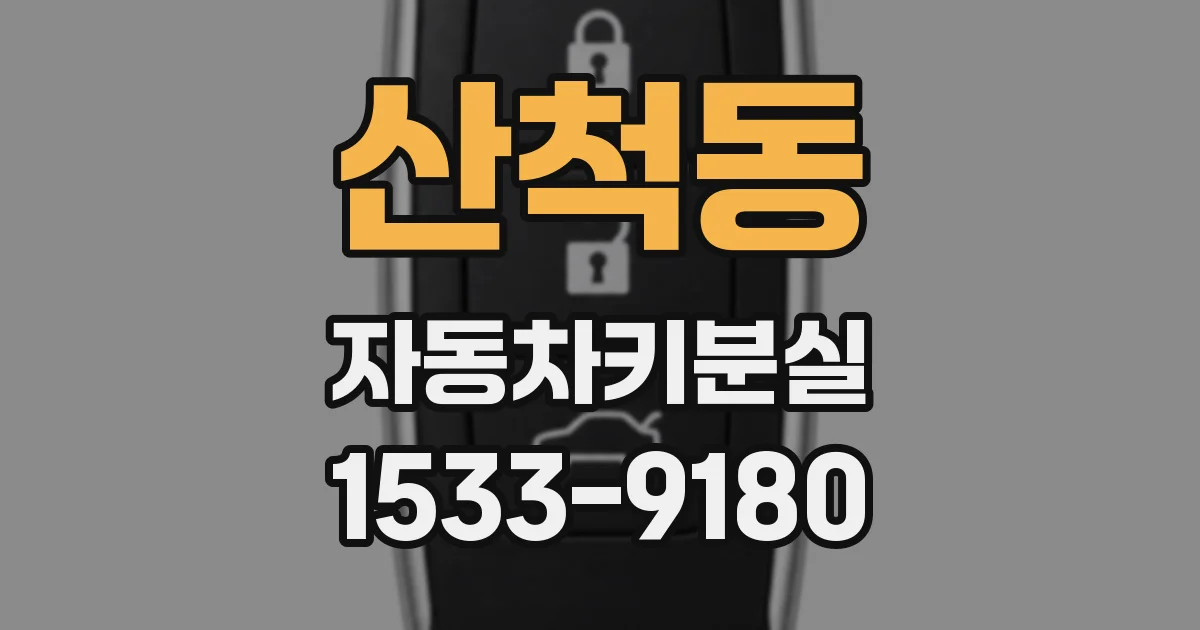 산척동 자동차키분실