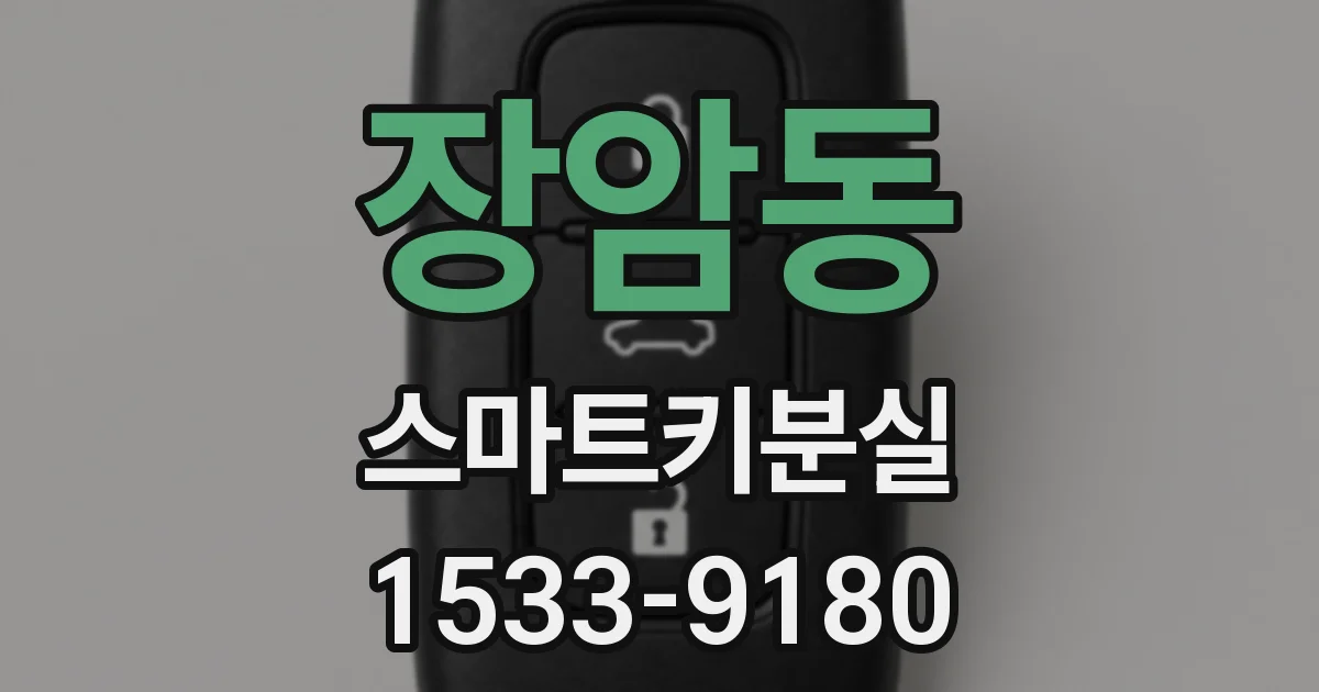 장암동 스마트키분실