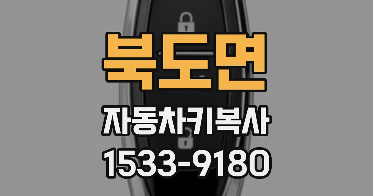 북도면 자동차키복사