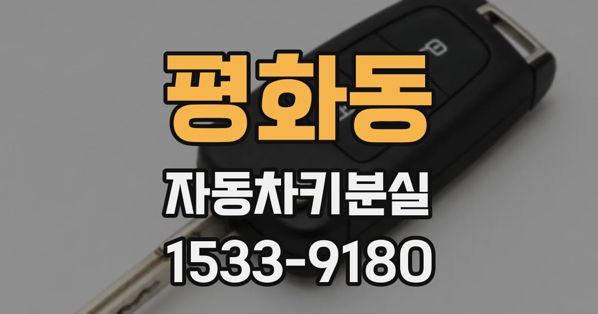 평화동 자동차키분실
