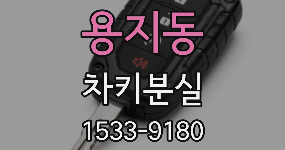 용지동 차키분실