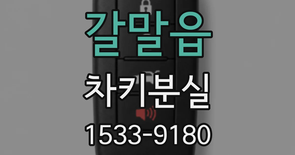 갈말읍 차키분실