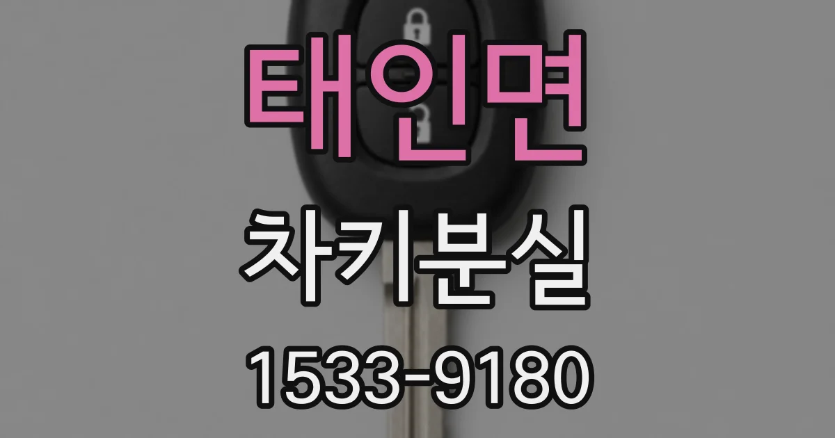 태인면 차키분실