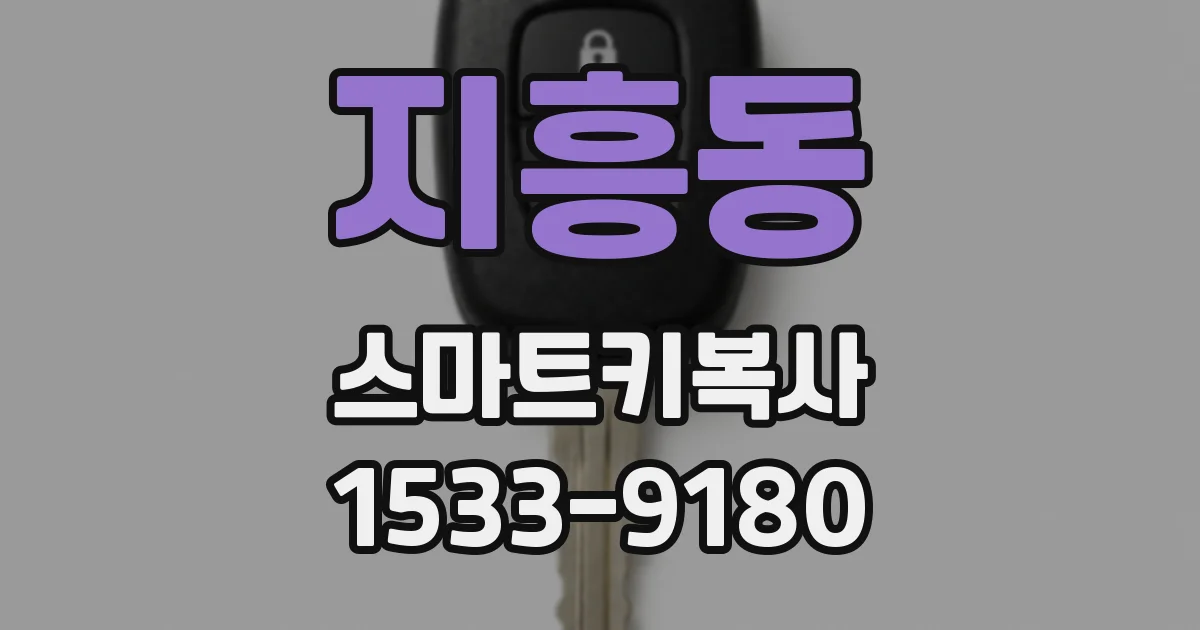지흥동 스마트키복사