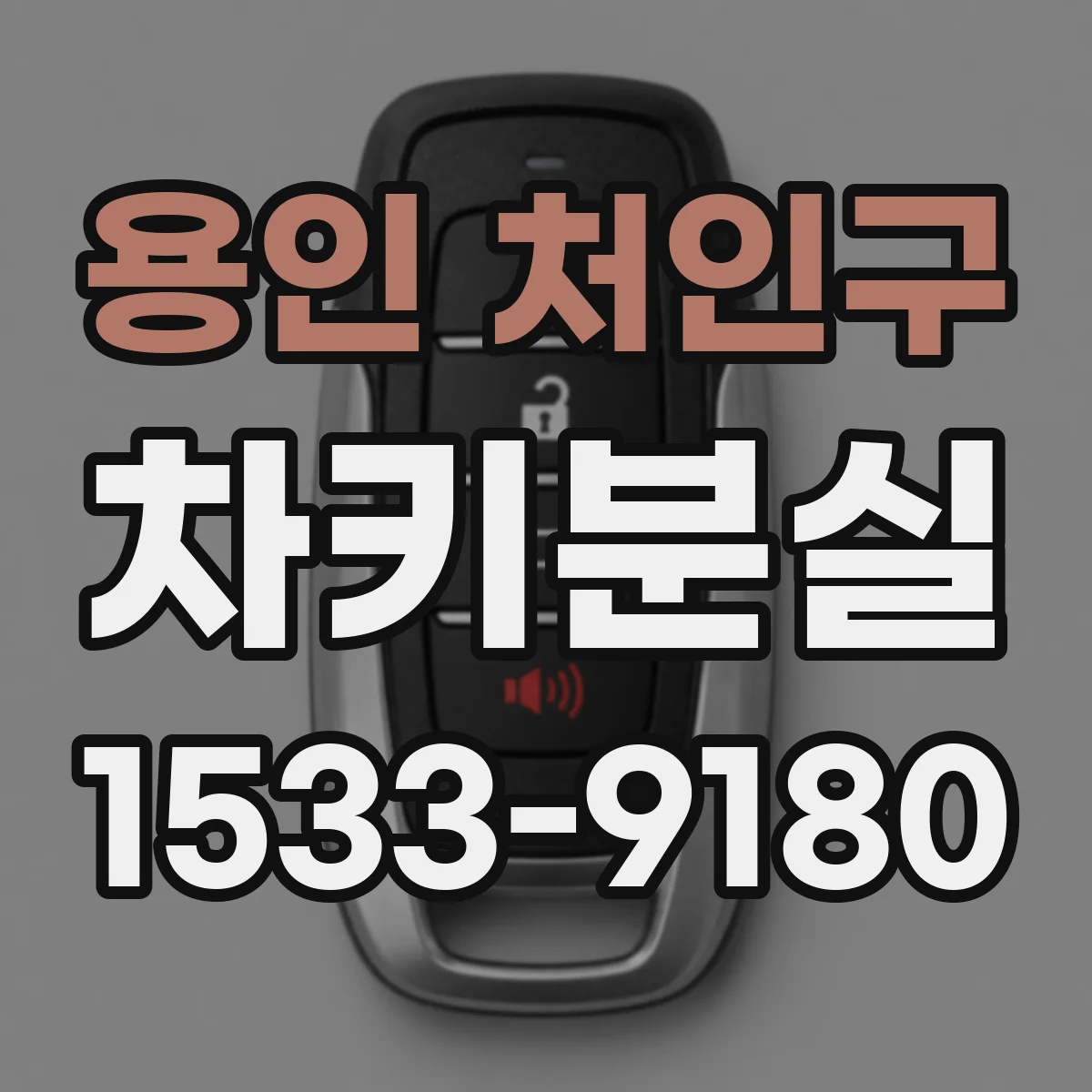 용인 처인구 차키분실