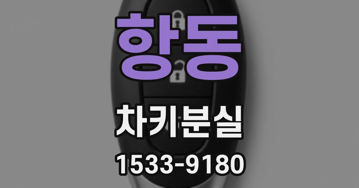 항동 차키분실