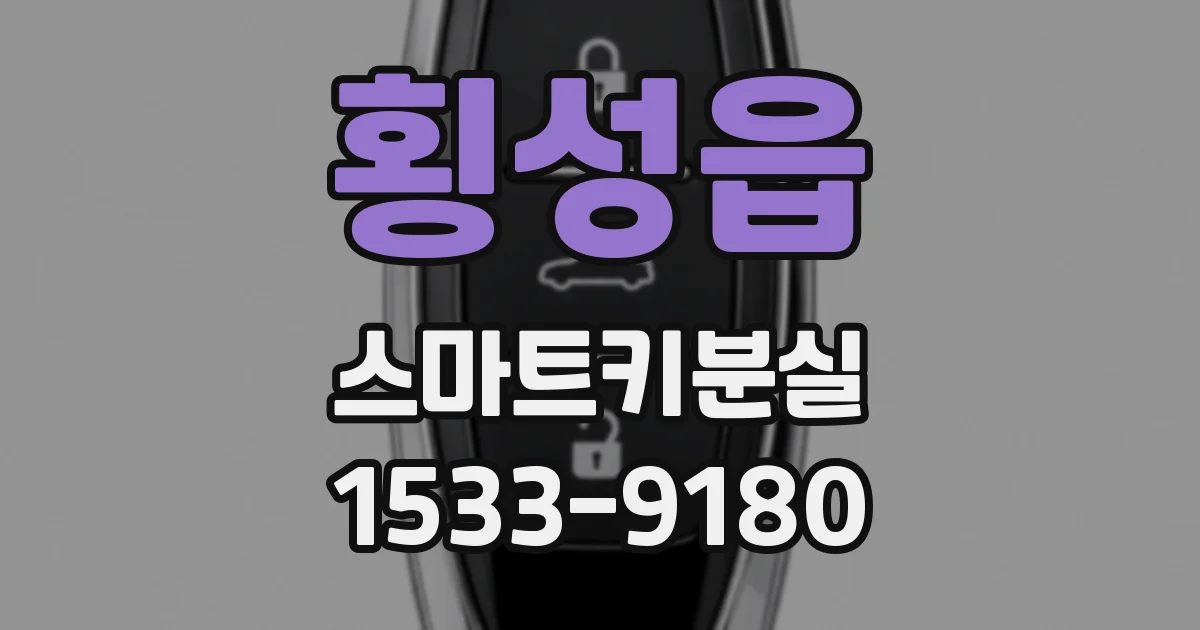횡성읍 스마트키분실