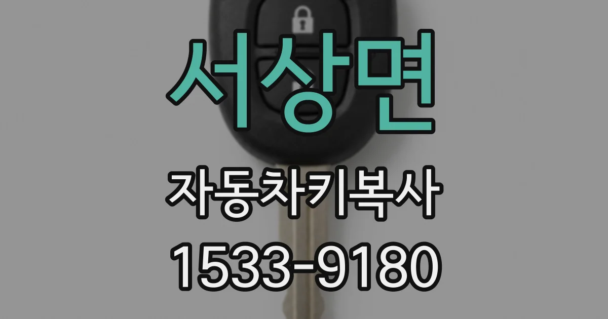 서상면 자동차키복사
