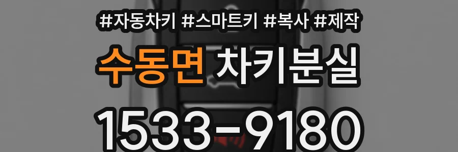 수동면 차키분실