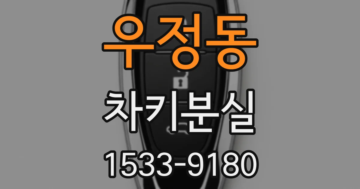 우정동 차키분실