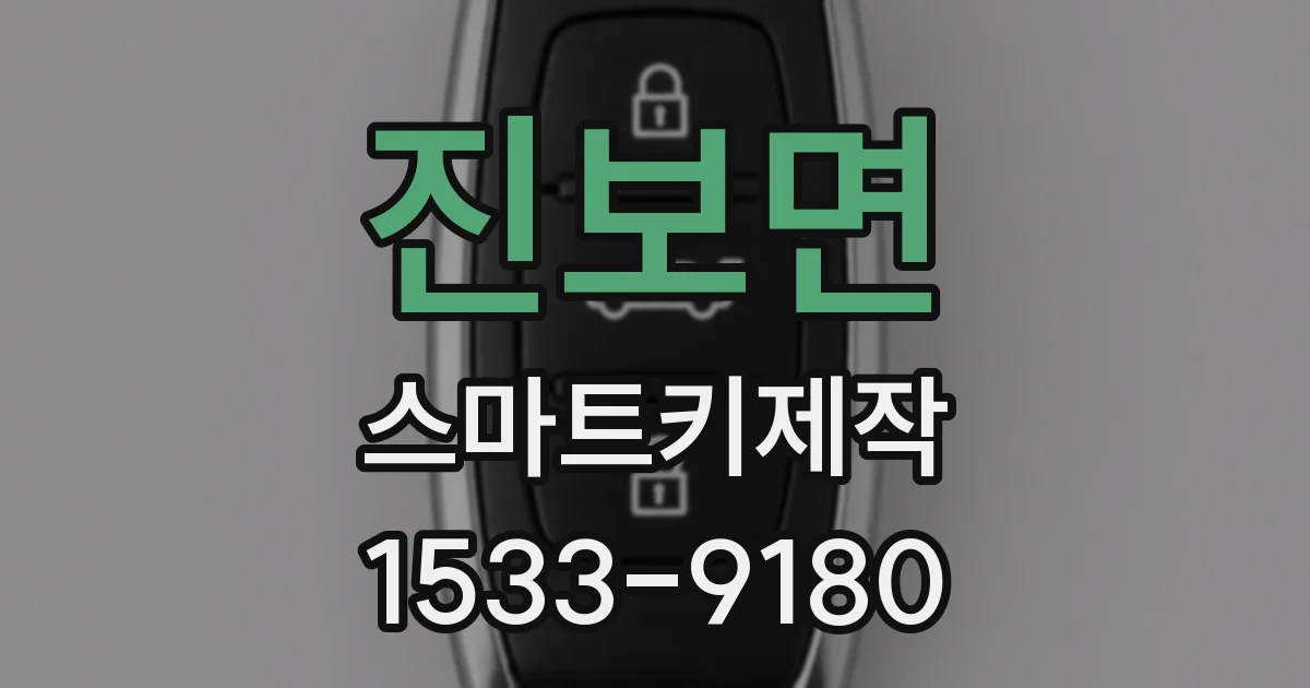 진보면 스마트키제작