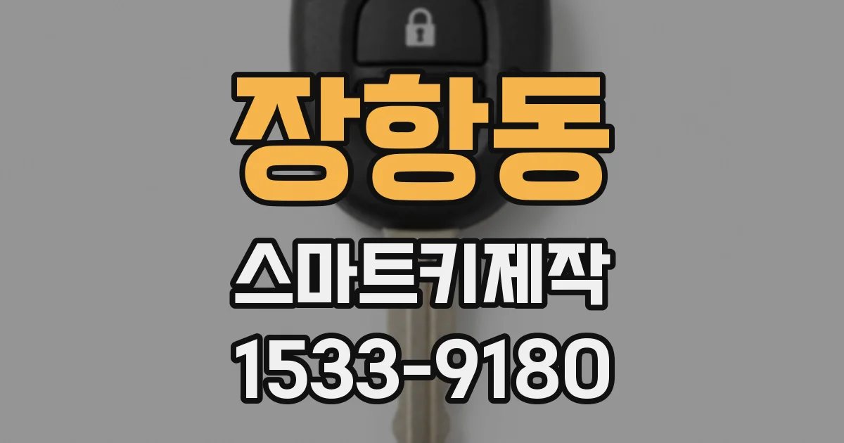장항동 스마트키제작