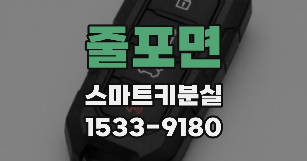 줄포면 스마트키분실