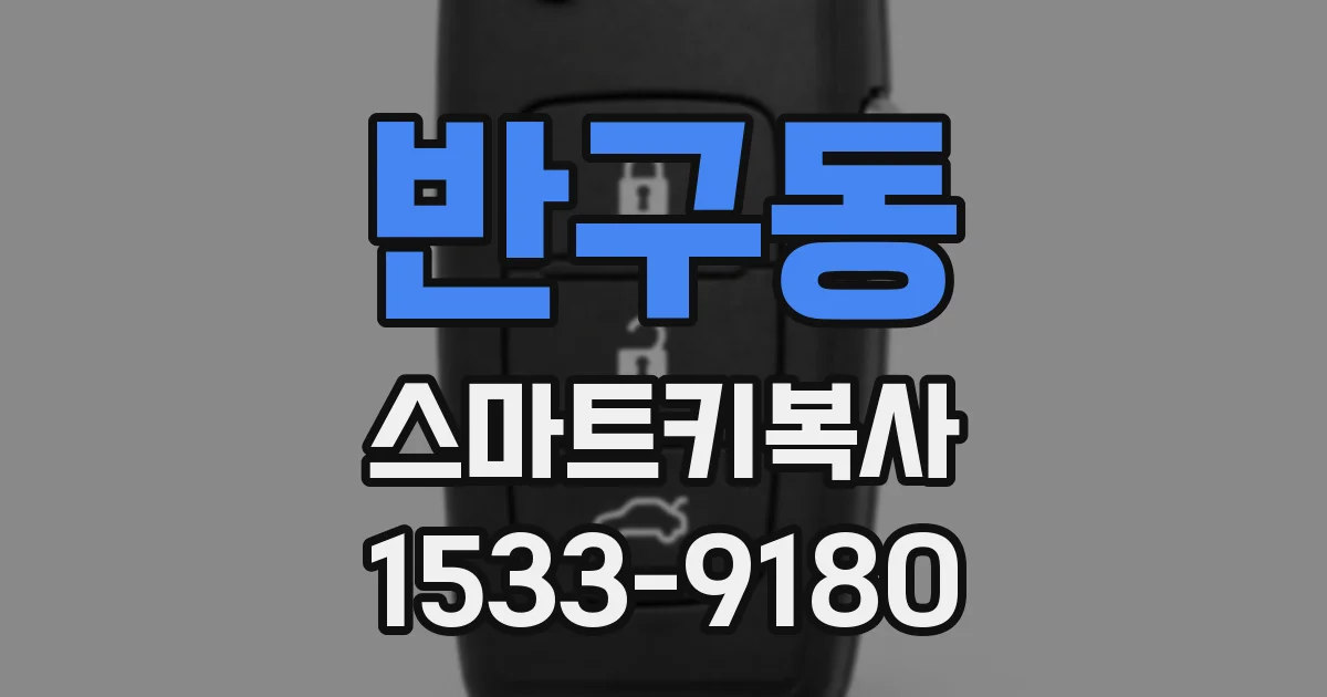 반구동 스마트키복사