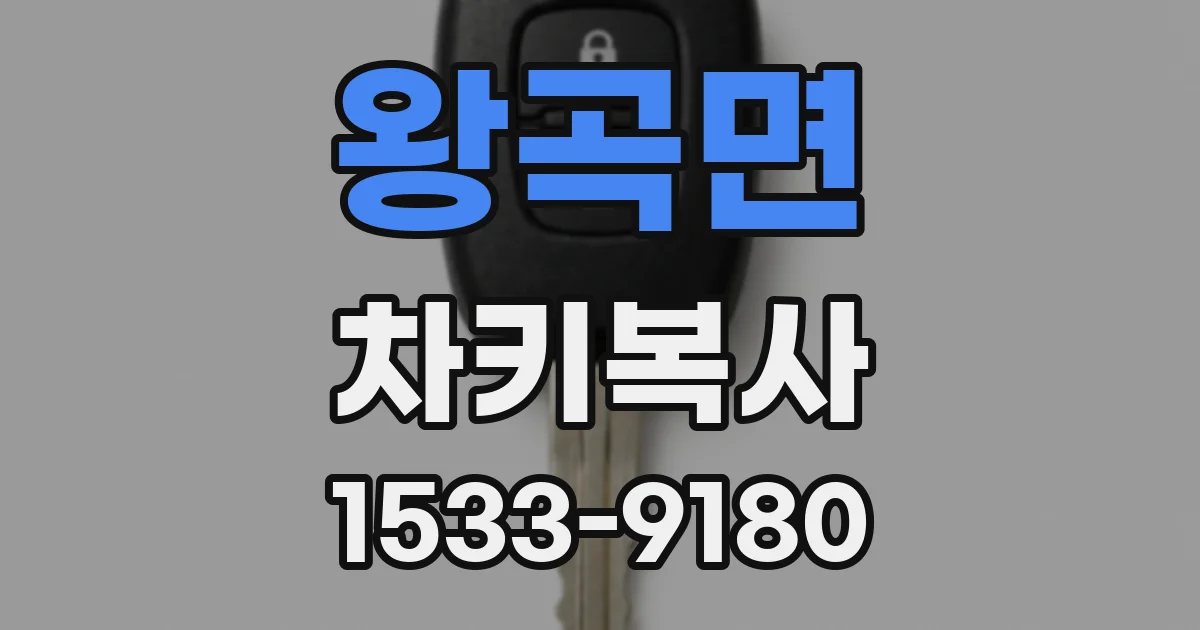왕곡면 차키복사