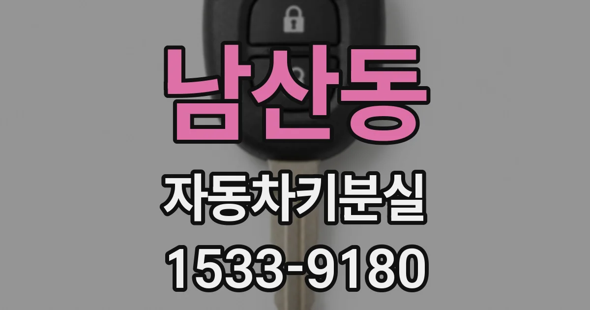남산동 자동차키분실