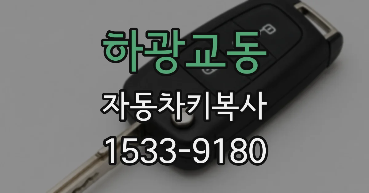 하광교동 자동차키복사