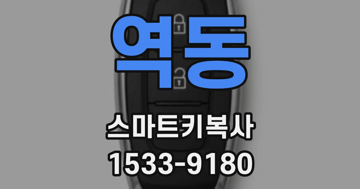 역동 스마트키복사