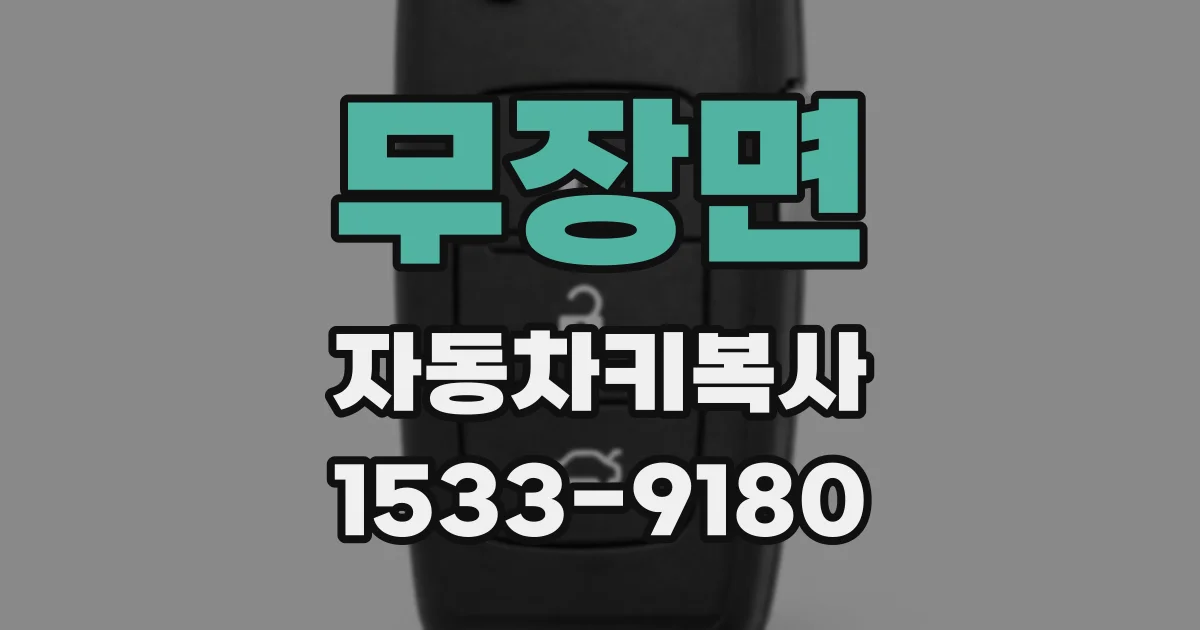 무장면 자동차키복사