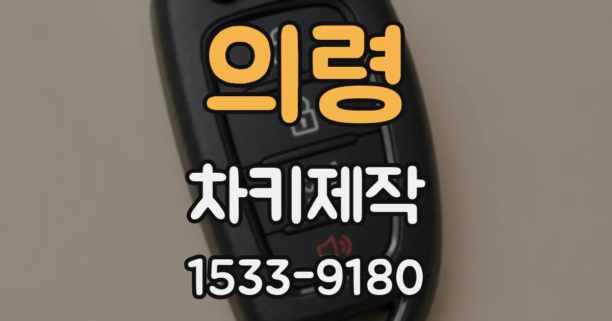 의령 차키제작