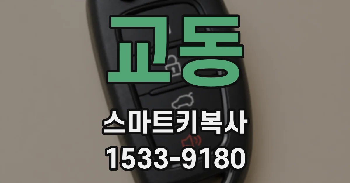 교동 스마트키복사
