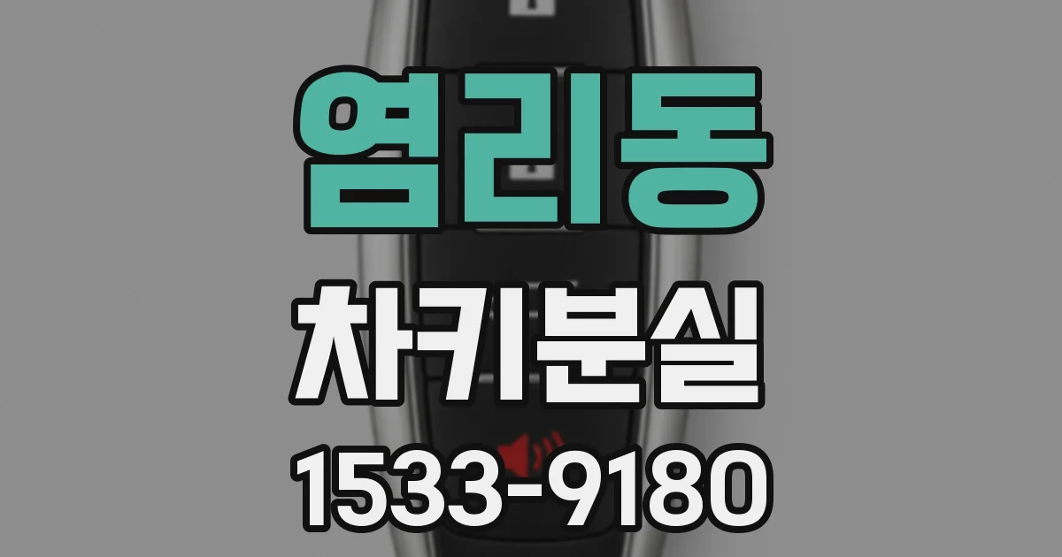염리동 차키분실