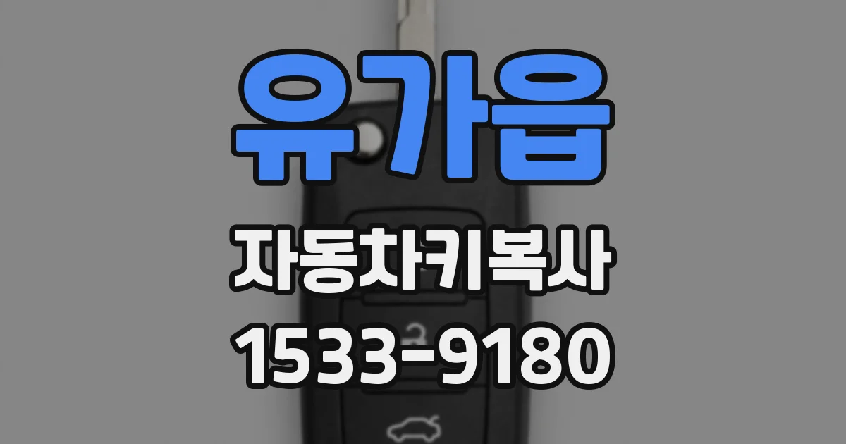 유가읍 자동차키복사