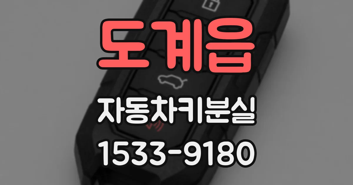 도계읍 자동차키분실