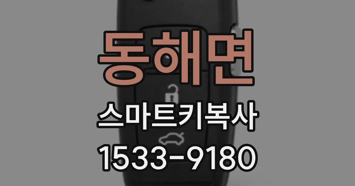 동해면 스마트키복사