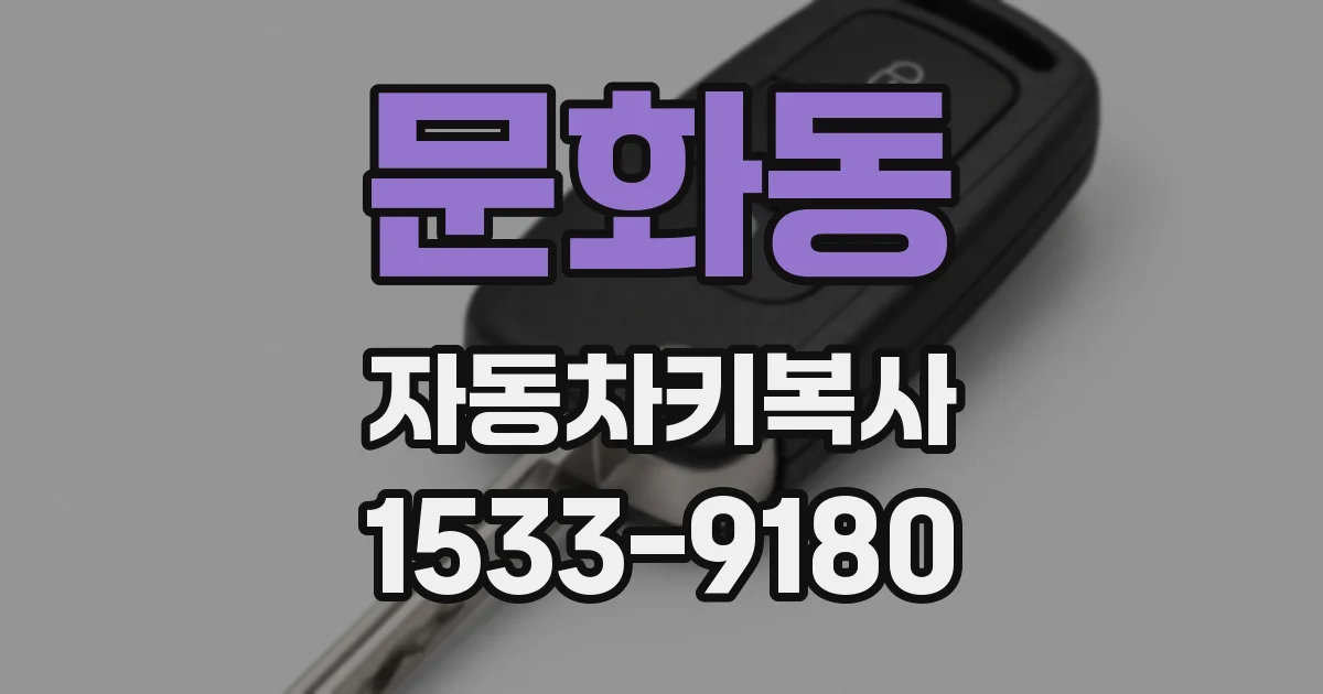문화동 자동차키복사