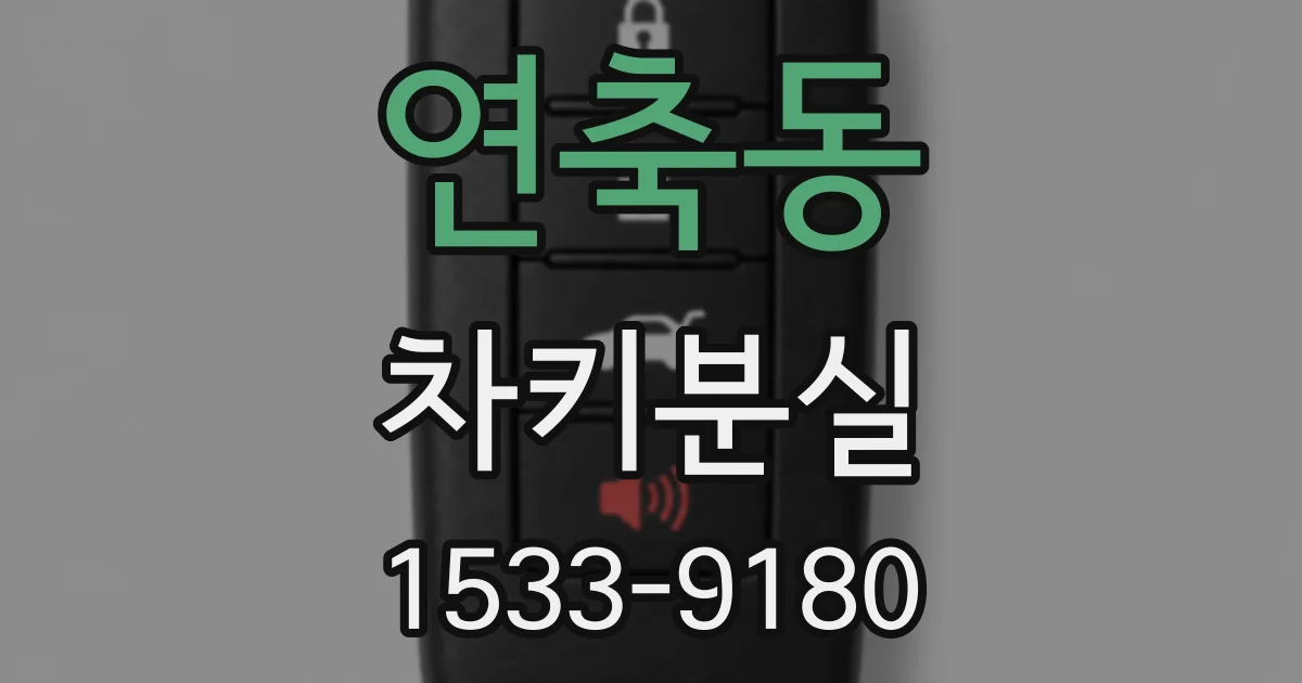 연축동 차키분실