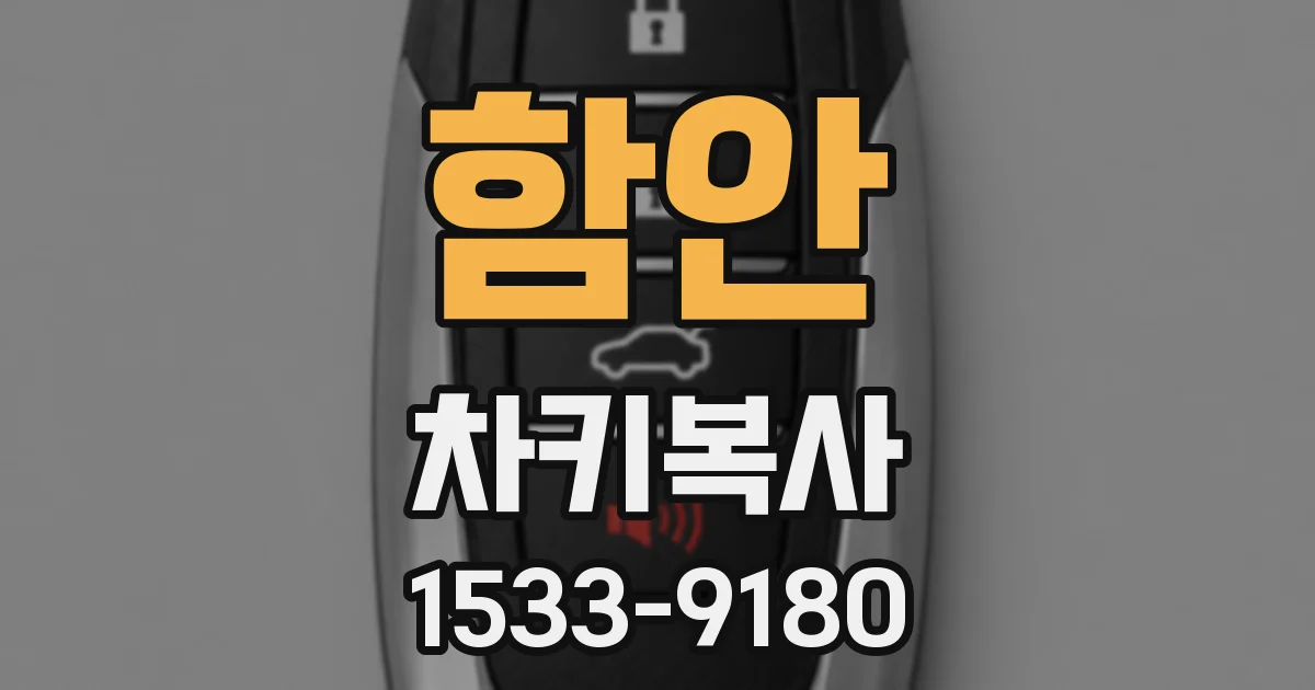 함안 차키복사