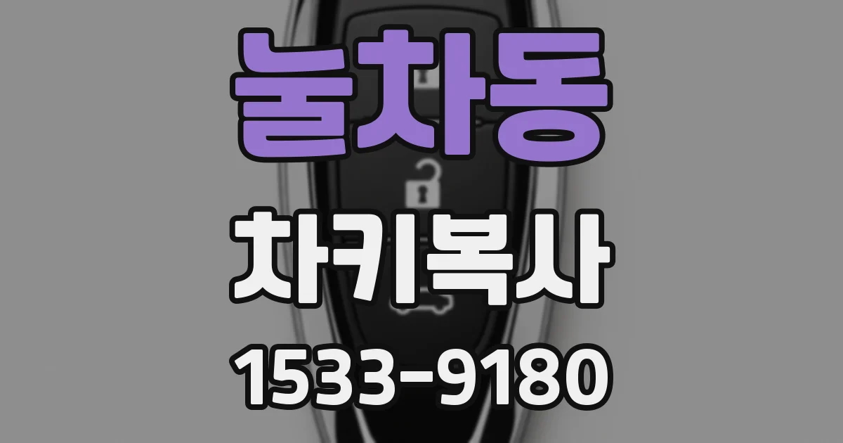 눌차동 차키복사