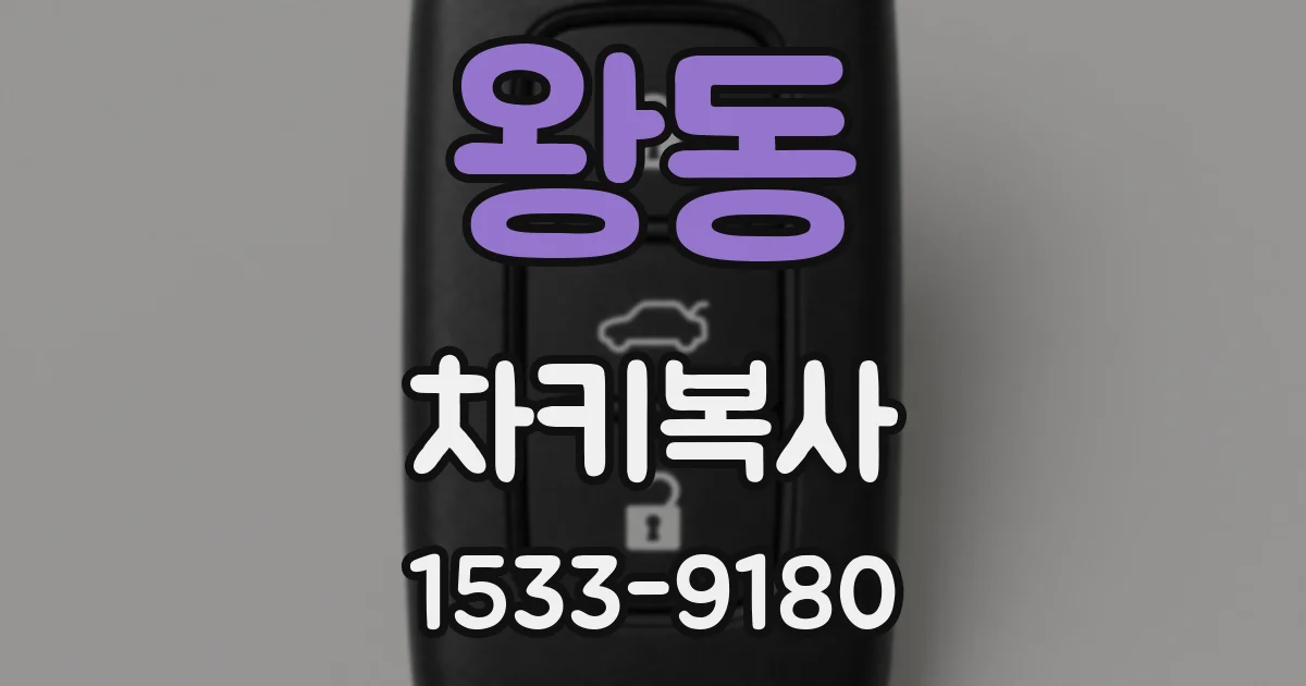 왕동 차키복사