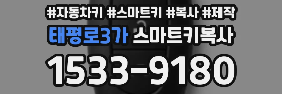 태평로3가 스마트키복사